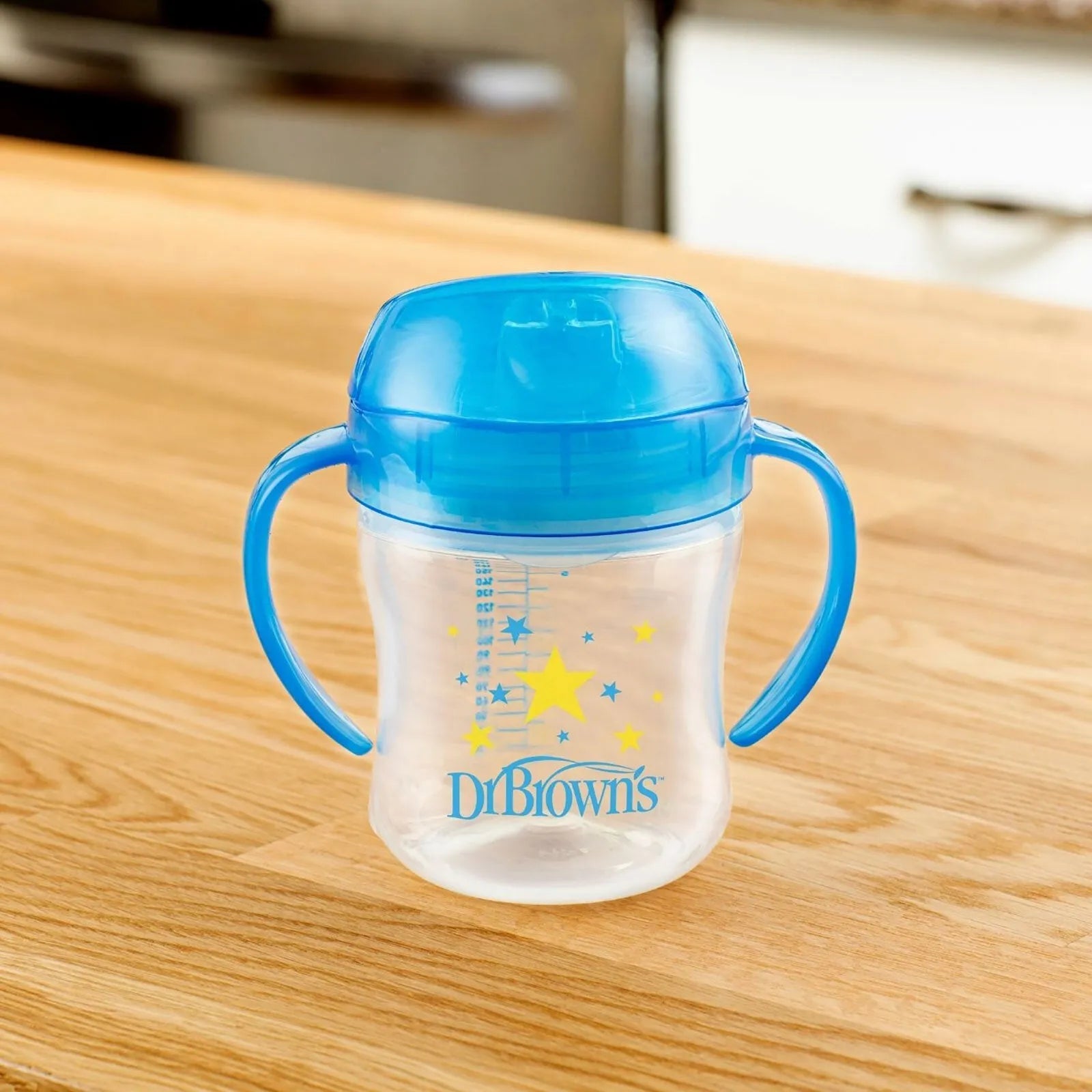 Dr. Brown's Soft Mouth Transition Cup 180ml - Blue - mezetto ebebek ebebek