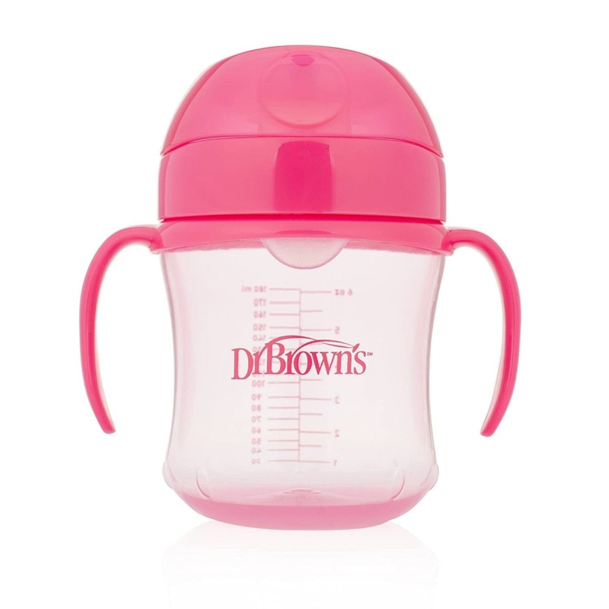 Dr. Brown's Soft Mouth Transition Cup 180ml - Pink - mezetto ebebek ebebek