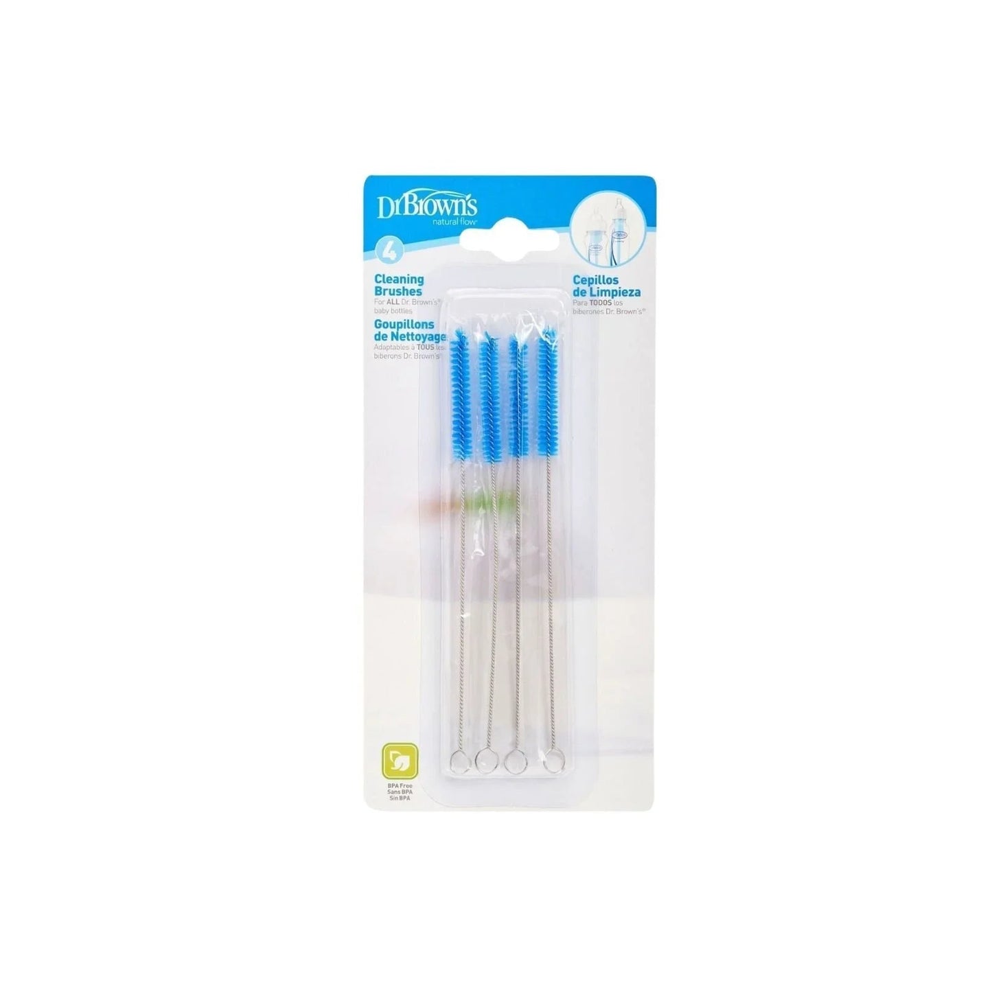 Dr. Brown's Thin Vent Cleaning Brushes 4 pcs - mezetto ebebek ebebek