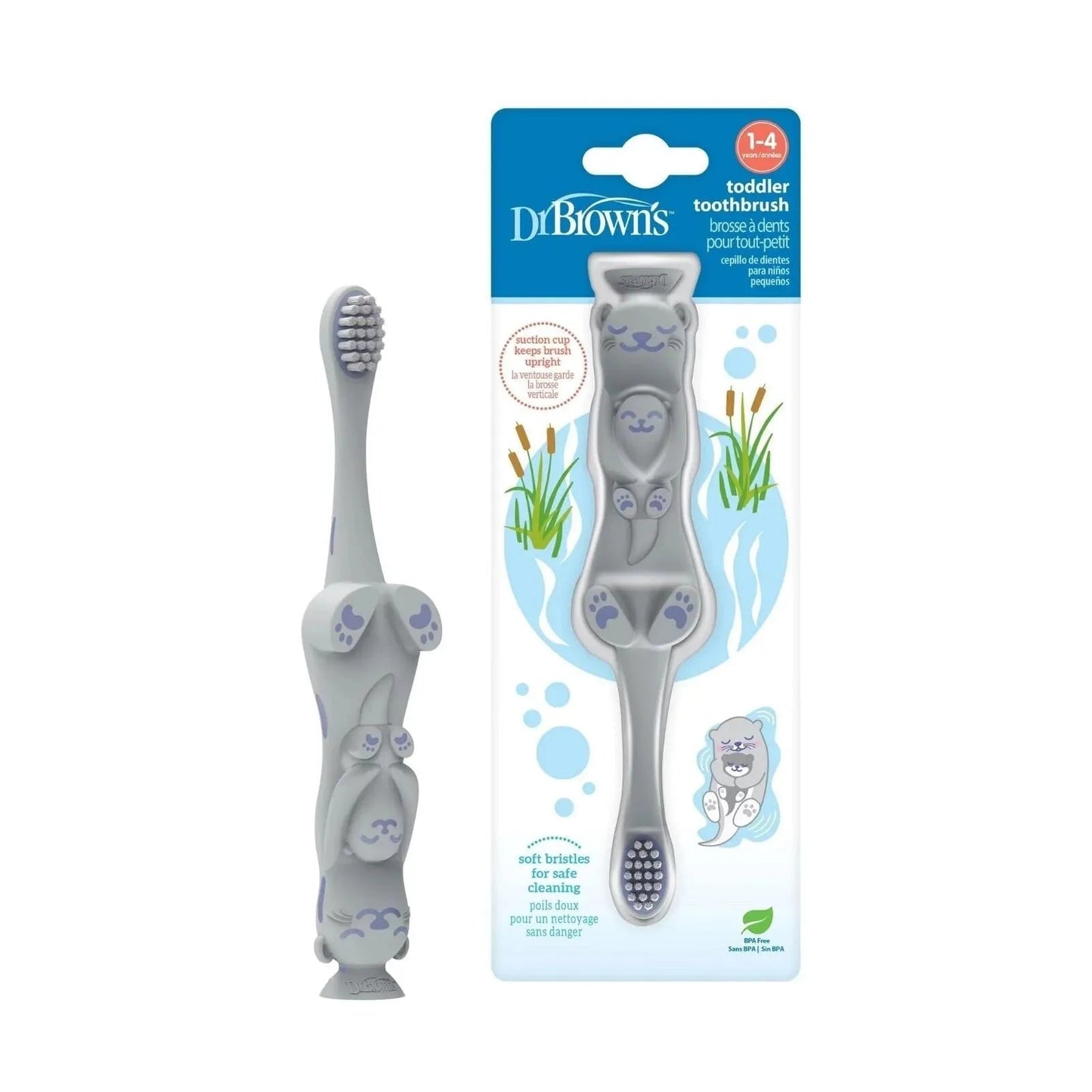 Dr. Brown's Toddler Toothbrush Otter 1 - 4 years - mezetto ebebek ebebek