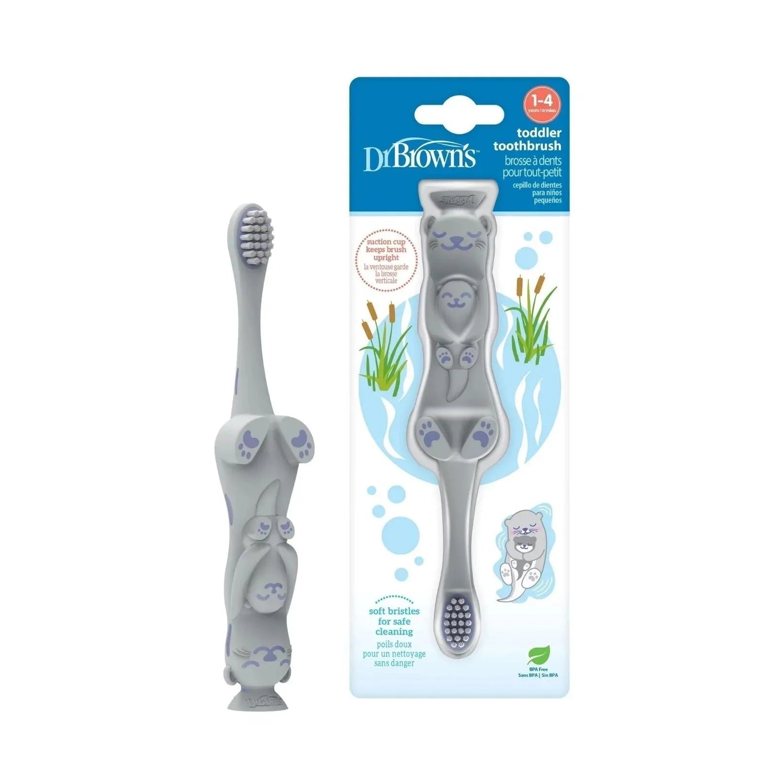 Dr. Brown's Toddler Toothbrush Otter 1 - 4 years - mezetto ebebek ebebek
