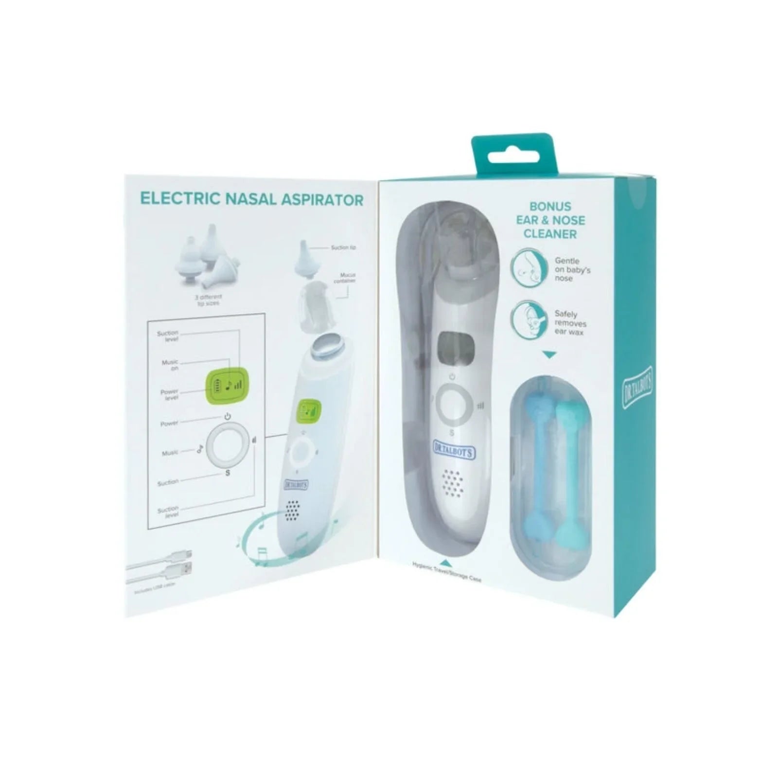 Dr. Talbot's by Nuby Electric Nasal Aspirator 0+ months - White - mezetto ebebek ebebek