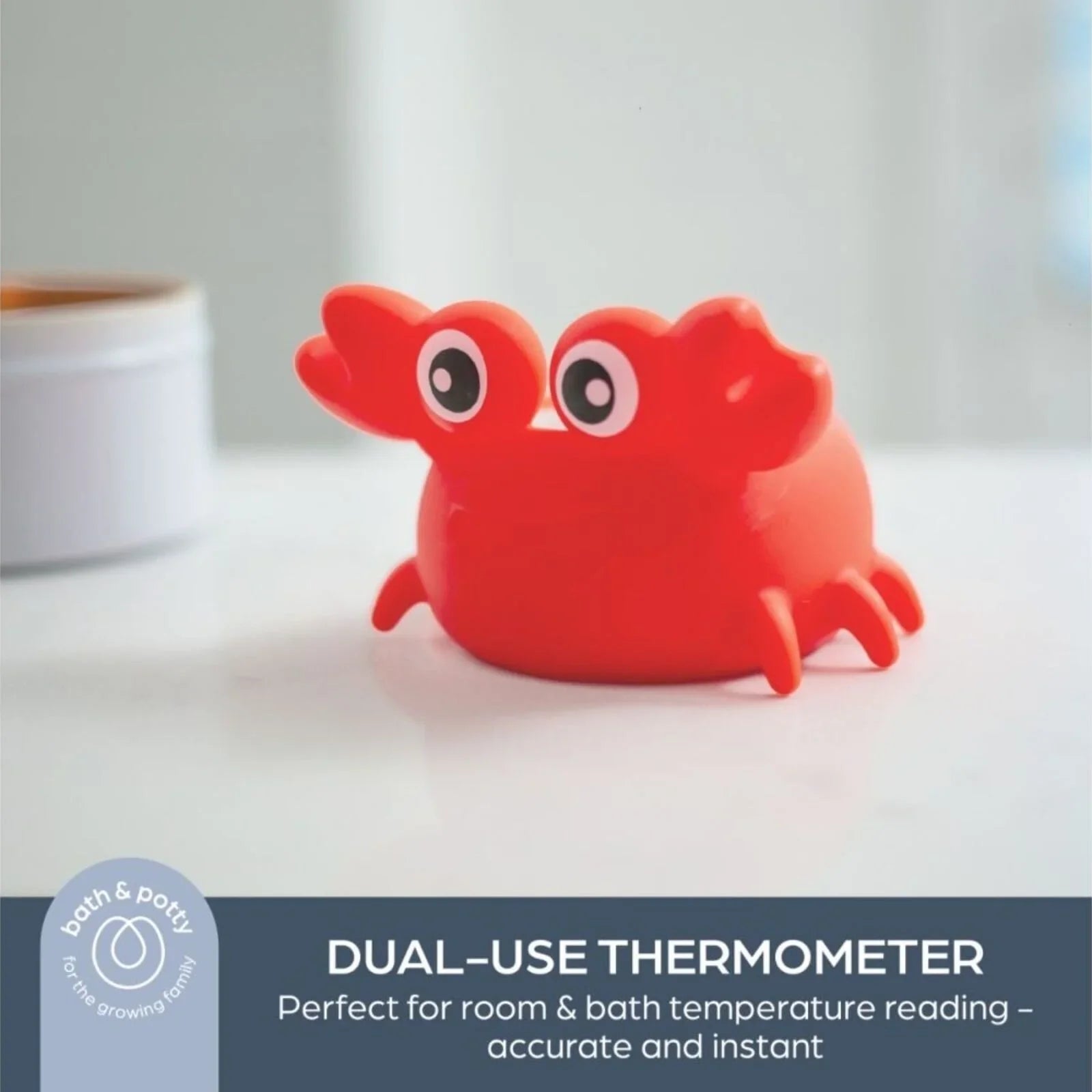 Dreambaby 2 - in - 1 Room & Bath Crab Thermometer - mezetto ebebek ebebek