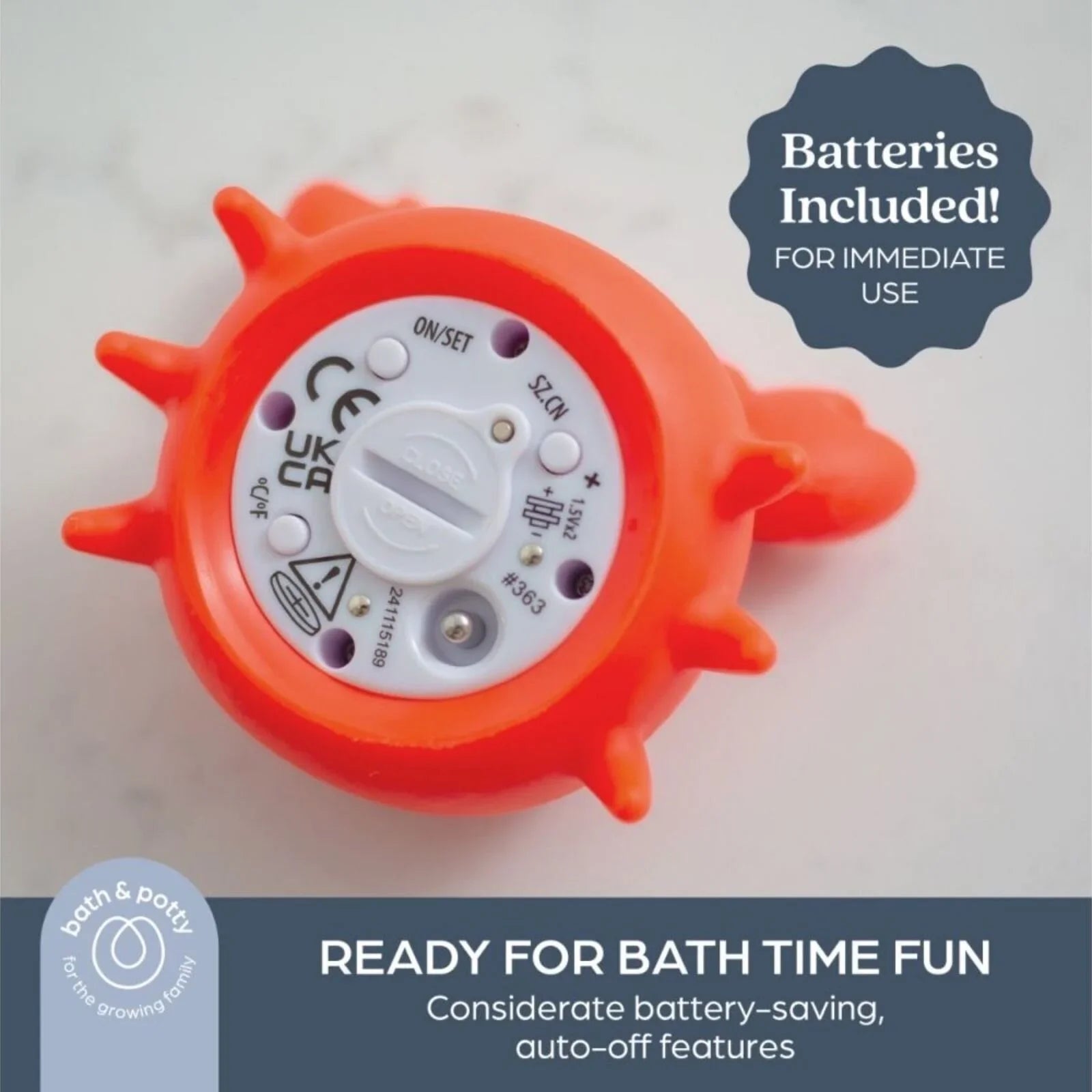 Dreambaby 2 - in - 1 Room & Bath Crab Thermometer - mezetto ebebek ebebek