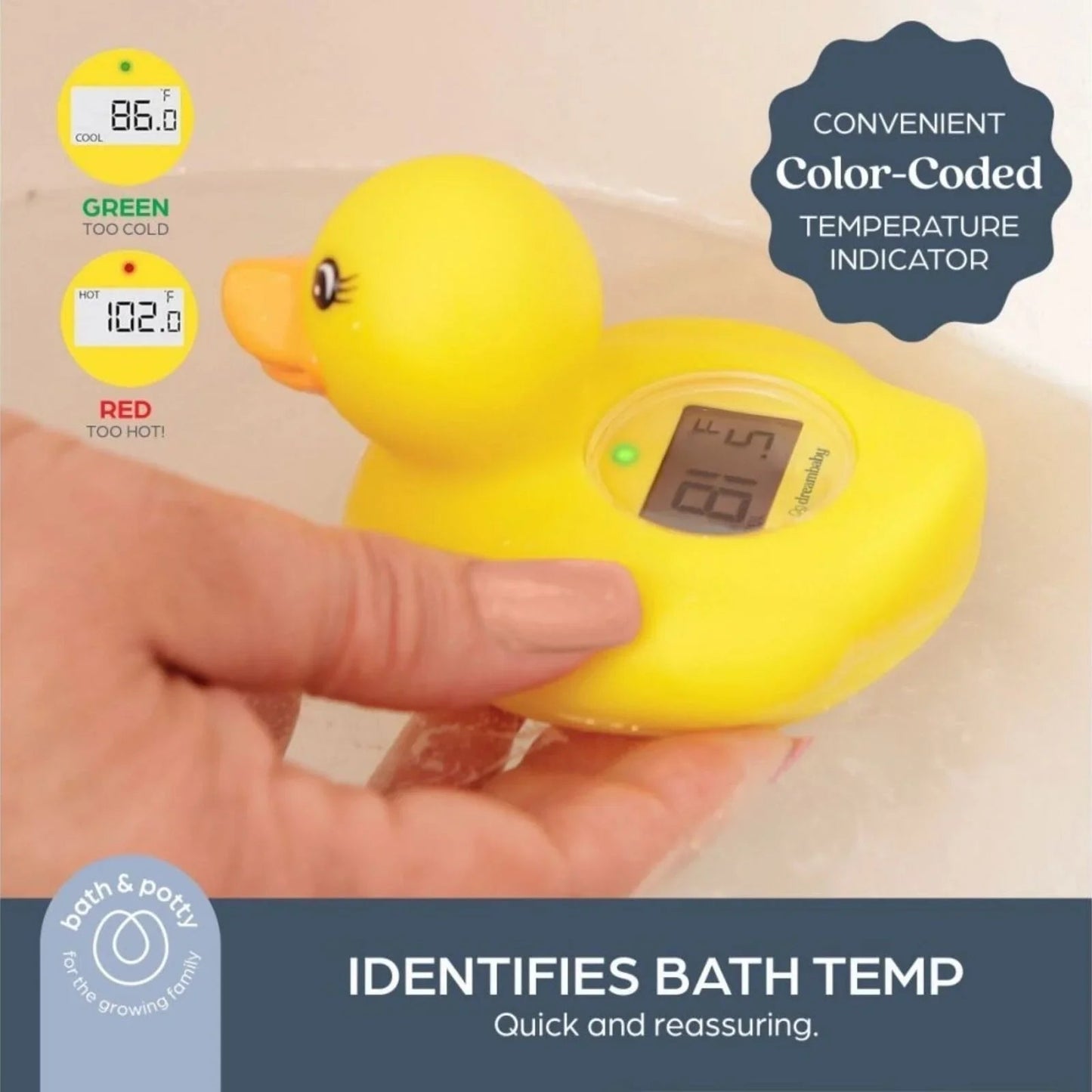 Dreambaby Bath & Room Thermometer - Duck - mezetto ebebek ebebek