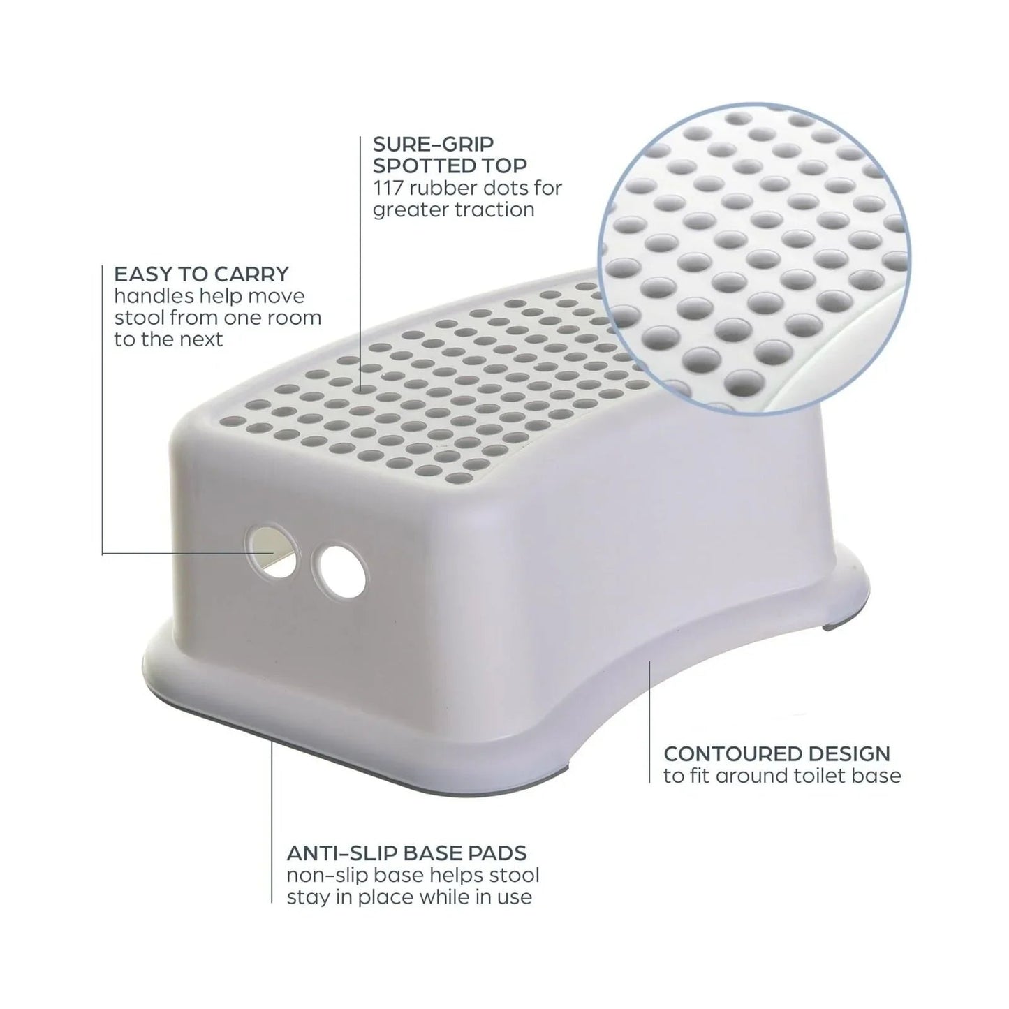 Dreambaby Step Stool - Grey - mezetto ebebek ebebek