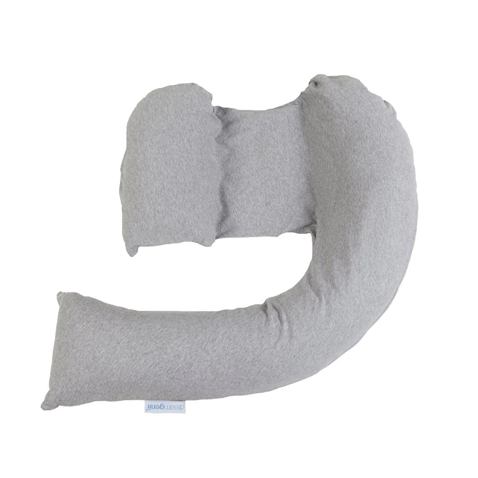 Dreamgenii Support and Feeding Pillow Spare Cover - Grey Marl Cotton Jersey - mezetto ebebek ebebek