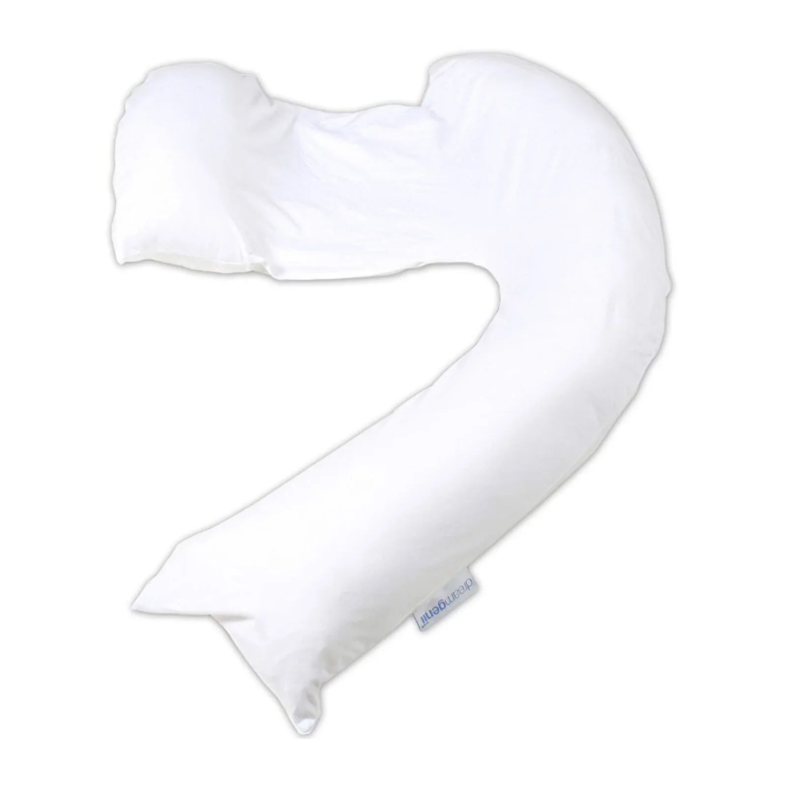 Dreamgenii Support and Feeding Pillow Spare Cover - White Cotton Jersey - mezetto ebebek ebebek