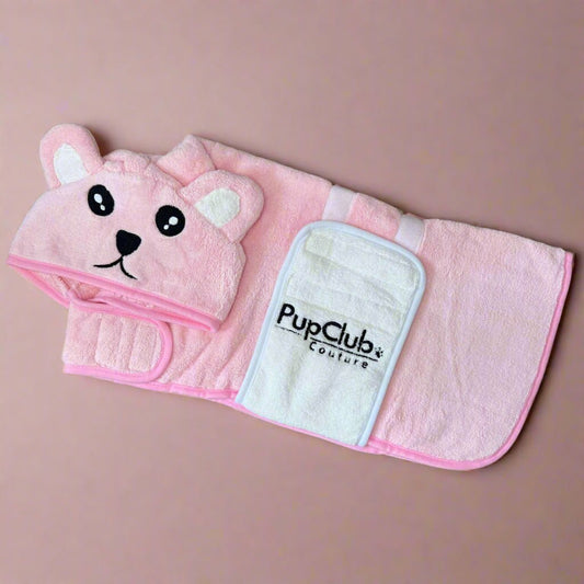 Drying Robe - Pink - mezetto PupClub Couture PupClub Couture