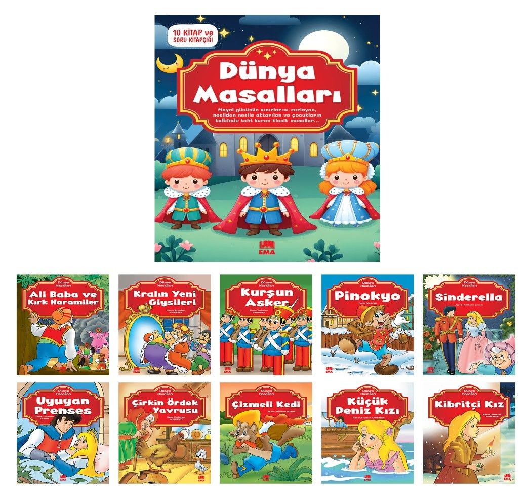 Dünya Masalları (10 Kitap) - Ema Kitap Kitap