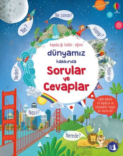Dünyamız  Hakkında Sorular ve  Cevaplar - Kapakçığı Kaldır Öğren (Ciltli) - Büyülü Fener Yayınları Kitap