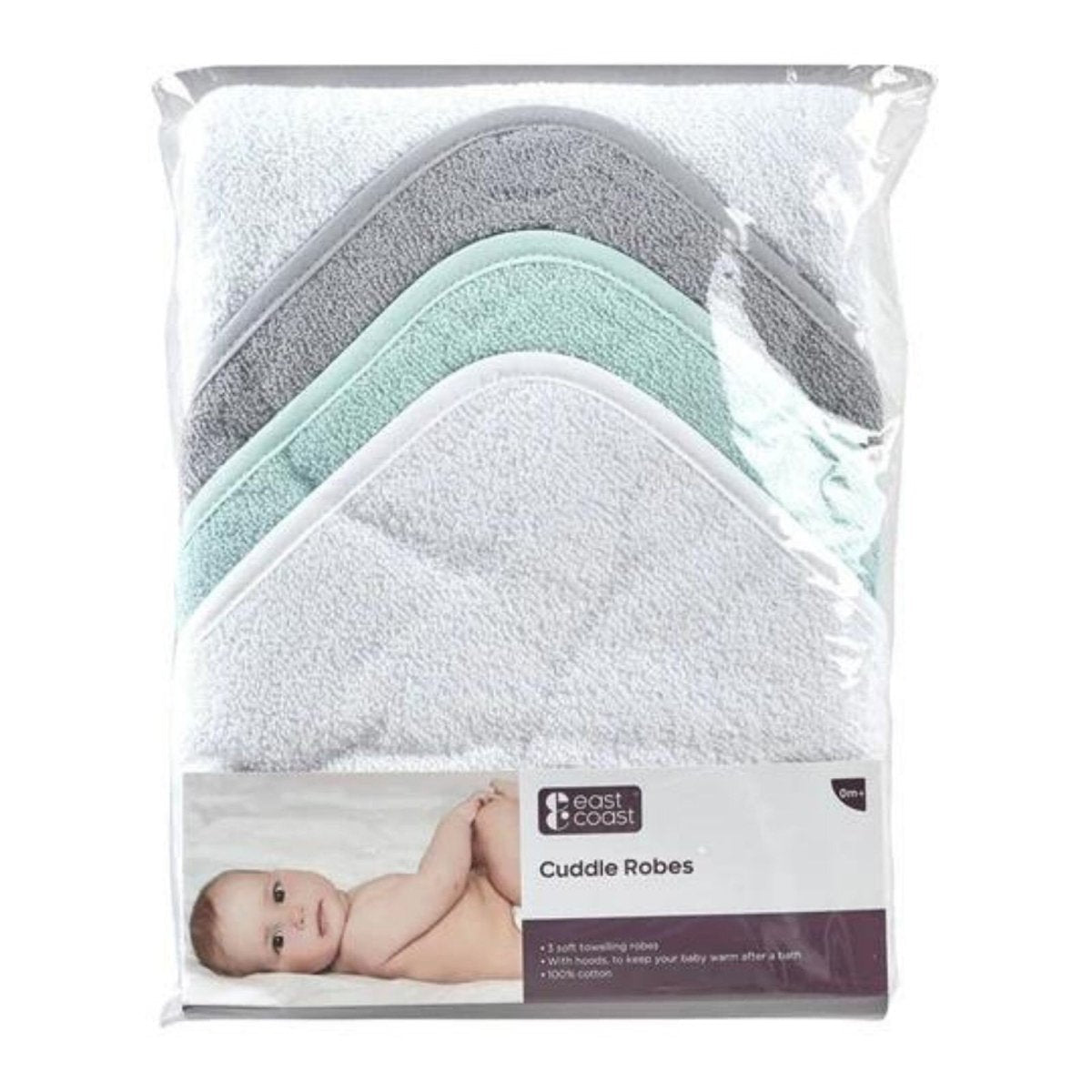 East Coast Cuddle Robes 3 pcs - mezetto ebebek ebebek
