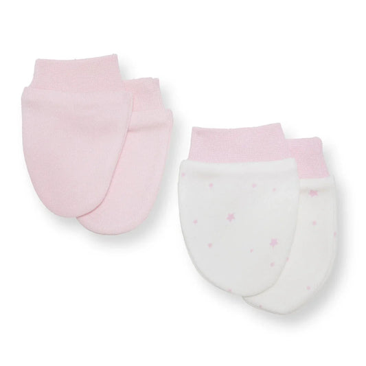 HelloBaby Newborn Mittens - Light Pink