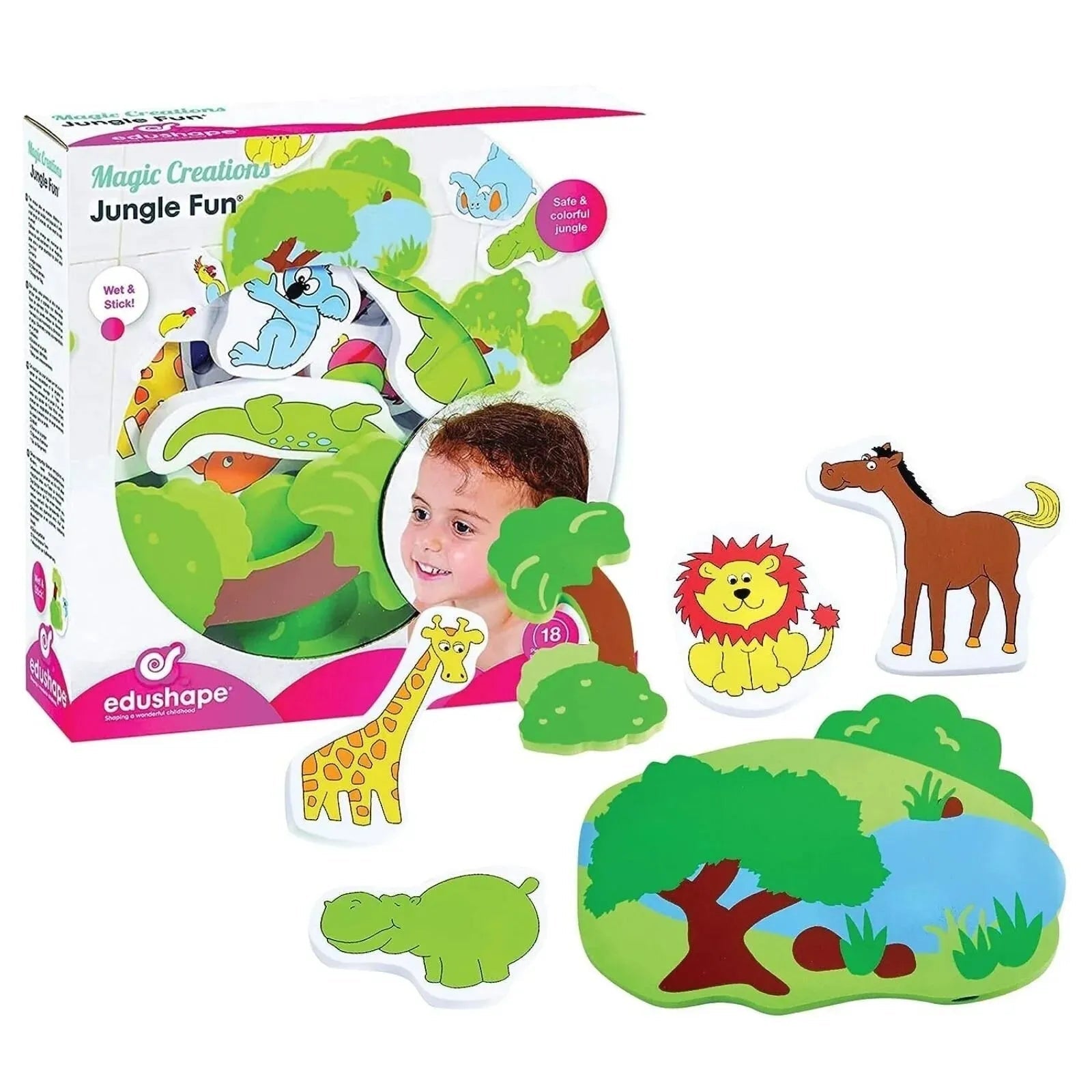 Edushape Bathtime Magic Creations - Jungle Fun - mezetto ebebek ebebek