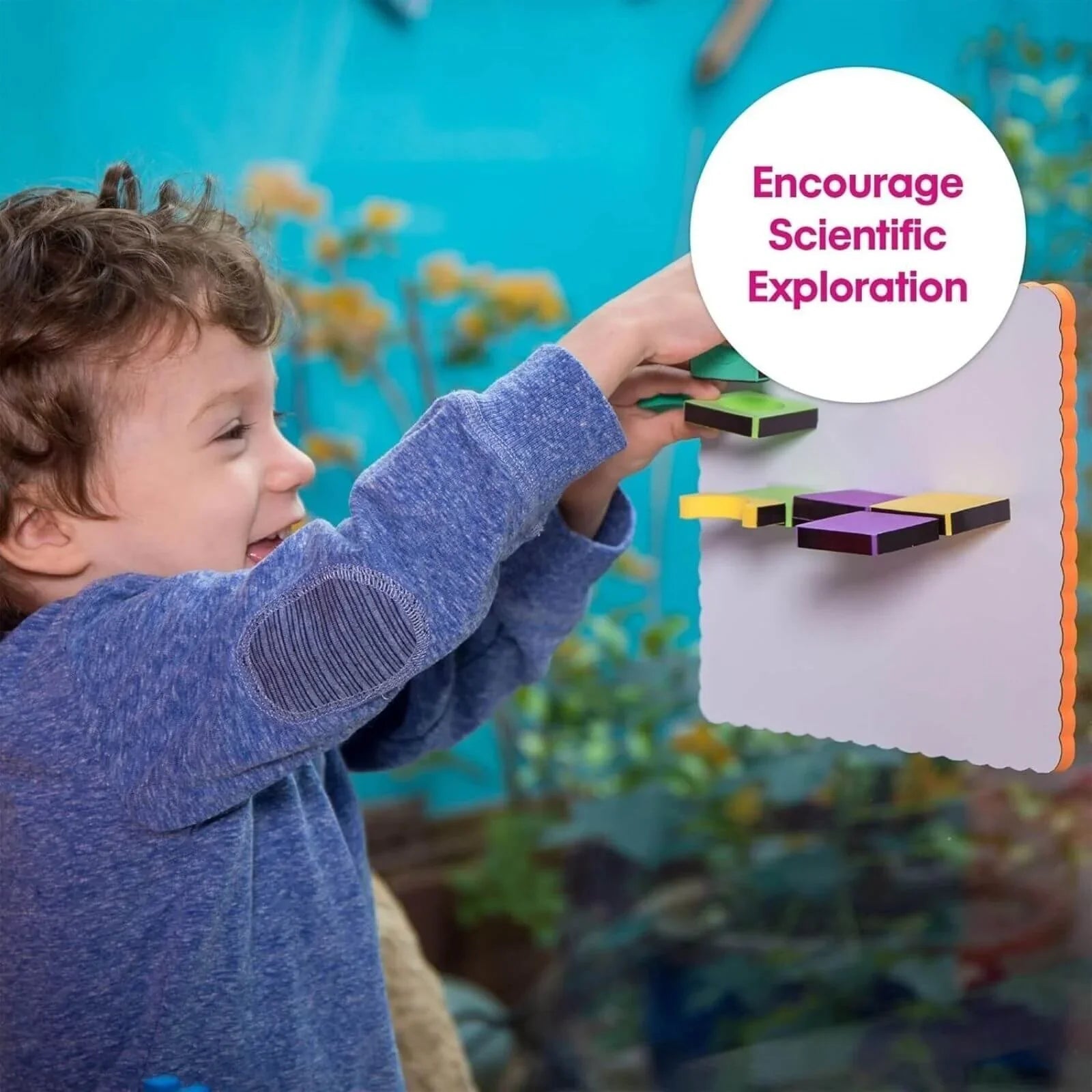 Edushape Magnetic Shapes with Board, 54 pcs - mezetto ebebek ebebek