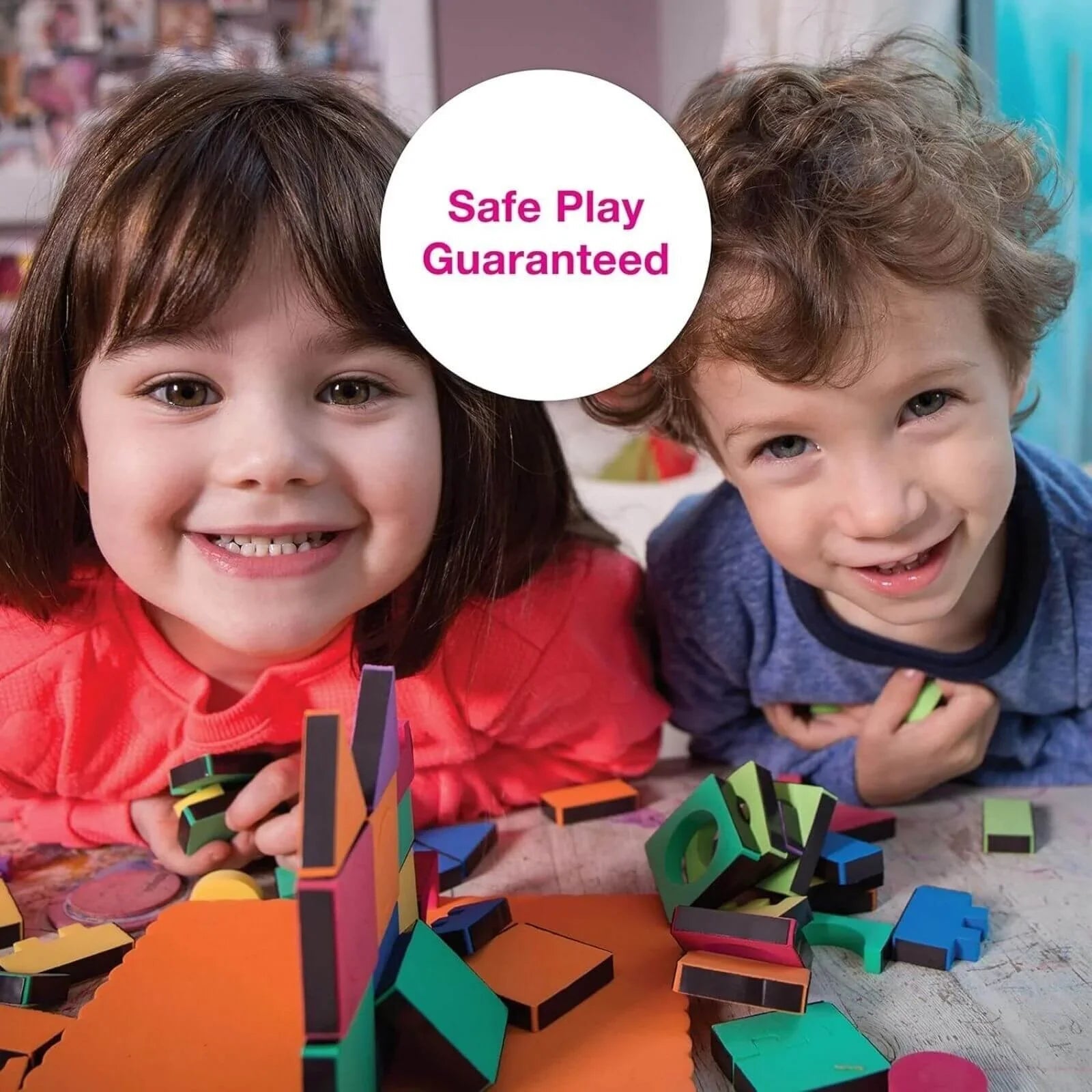 Edushape Magnetic Shapes with Board, 54 pcs - mezetto ebebek ebebek