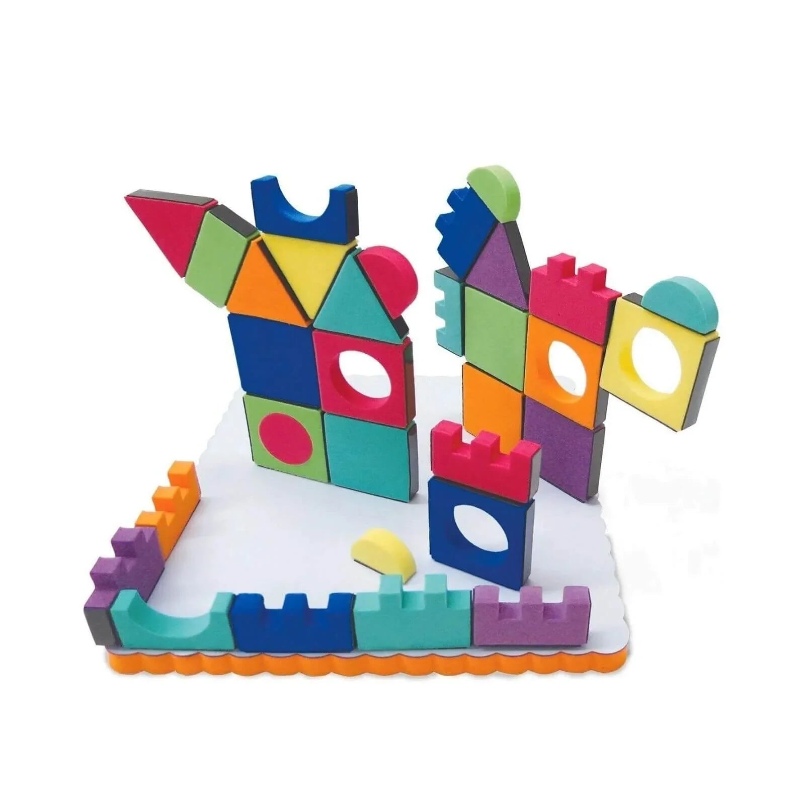 Edushape Magnetic Shapes with Board, 54 pcs - mezetto ebebek ebebek