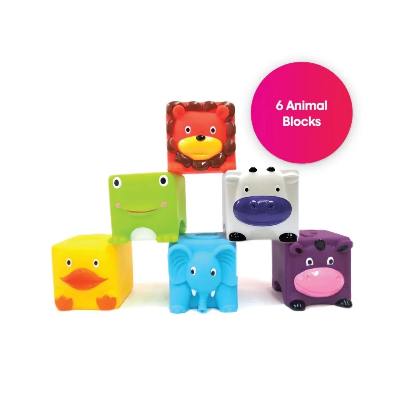 Edushape Soft & Squeezy Critter Blocks - mezetto ebebek ebebek