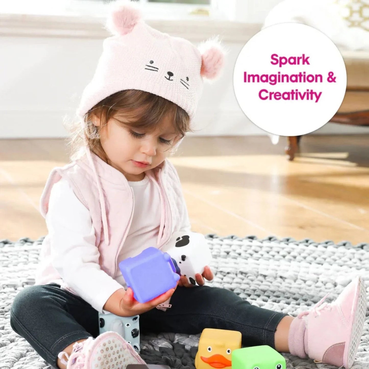 Edushape Soft & Squeezy Critter Blocks - mezetto ebebek ebebek
