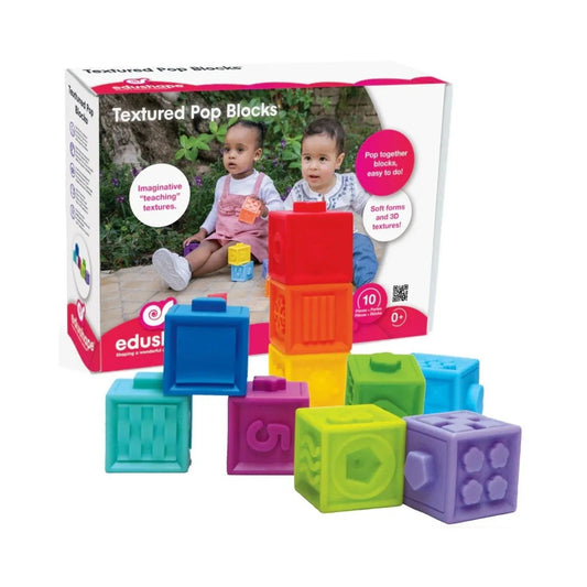 Edushape Textured Pop Blocks - mezetto ebebek ebebek
