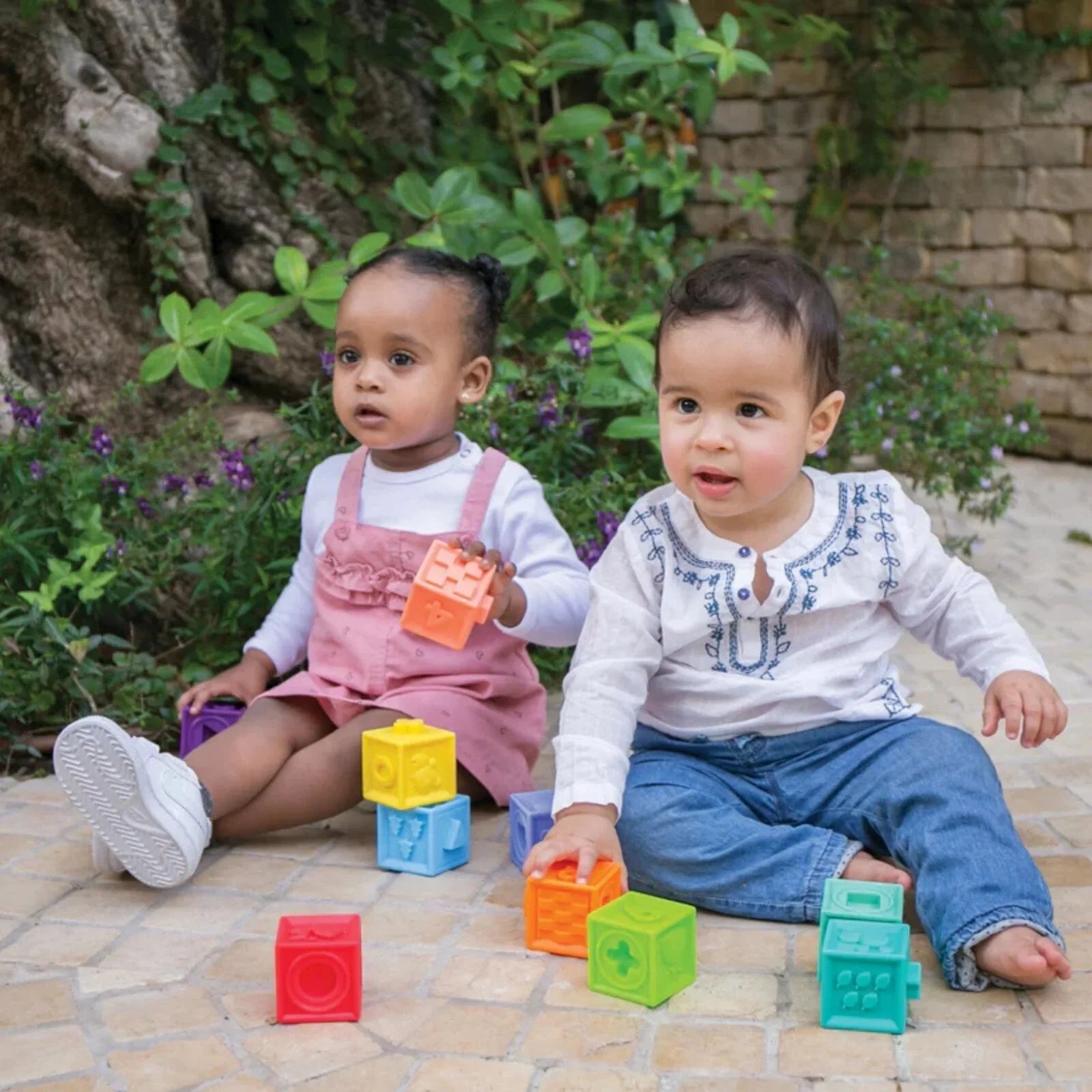 Edushape Textured Pop Blocks - mezetto ebebek ebebek