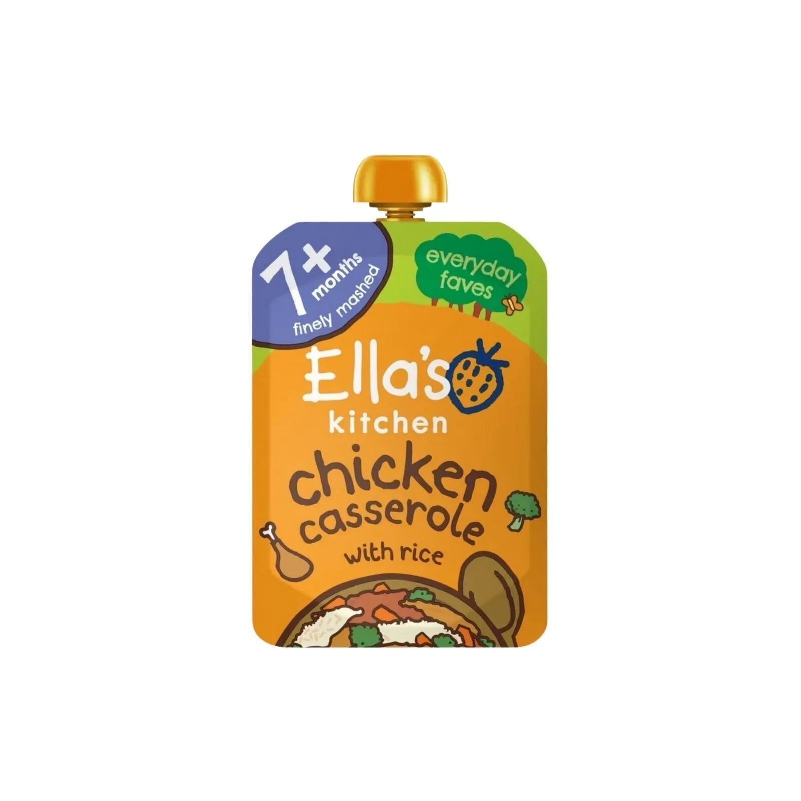 Ella's Kitchen Chicken Casserole with Rice 7+ months 130g - mezetto ebebek ebebek
