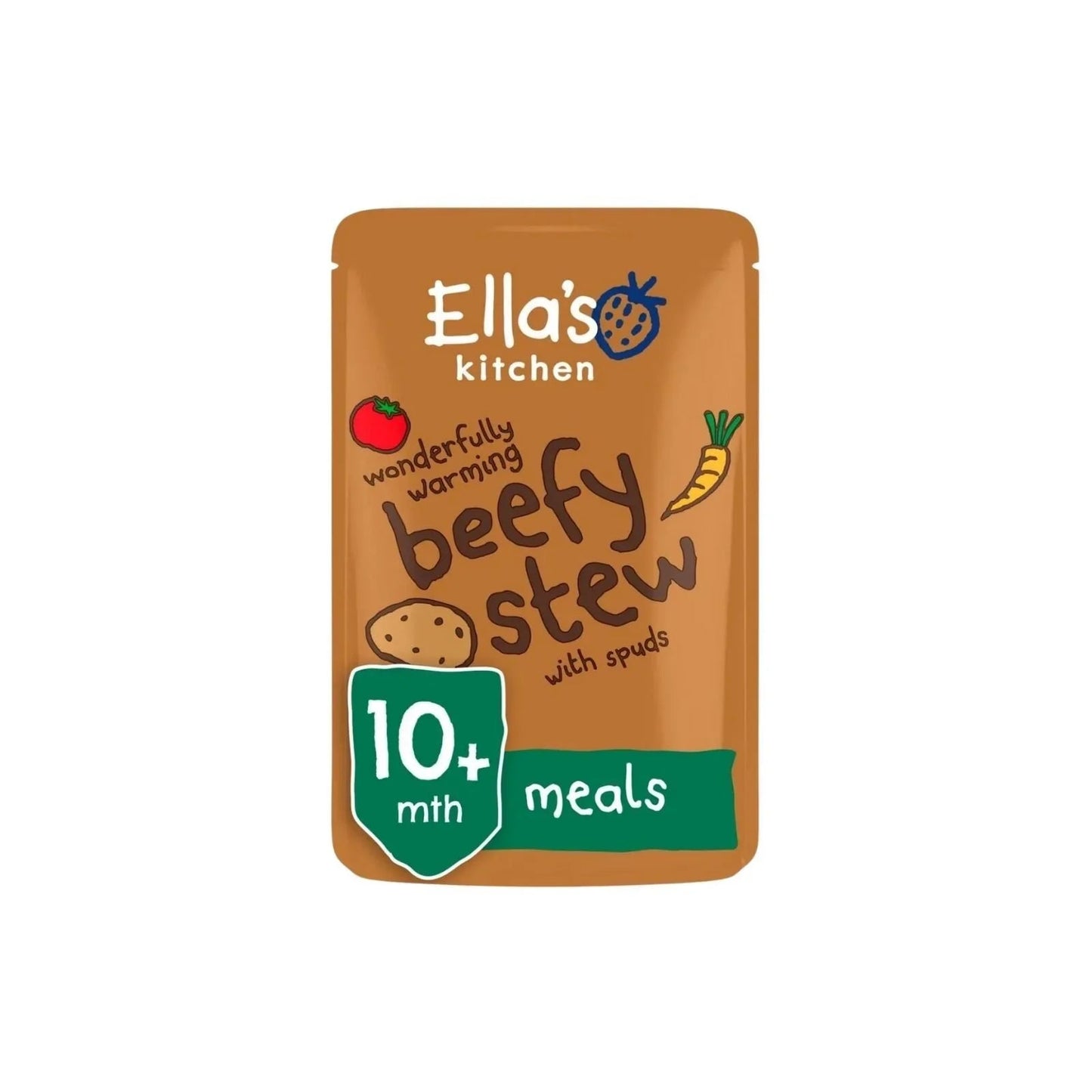 Ella's Kitchen Organic Beef Stew with Potatoes Baby Food Pouch 10+ months 190g - mezetto ebebek ebebek