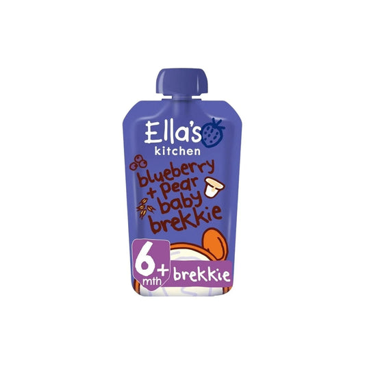 Ella's Kitchen Organic Blueberry & Pear Baby Brekkie Pouch 6+ months 100g - mezetto ebebek ebebek