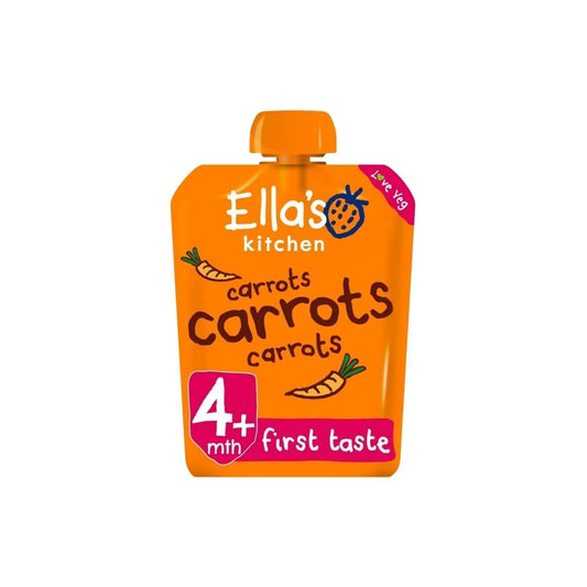 Ella's Kitchen Organic Carrots First Taste Baby Food Pouch 4+ months 70g - mezetto ebebek ebebek