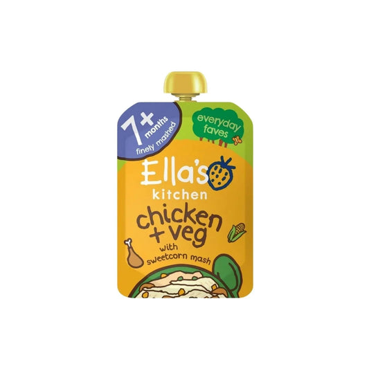 Ella's Kitchen Organic Chicken & Veg Baby Food Pouch 7+ months 130g - mezetto ebebek ebebek