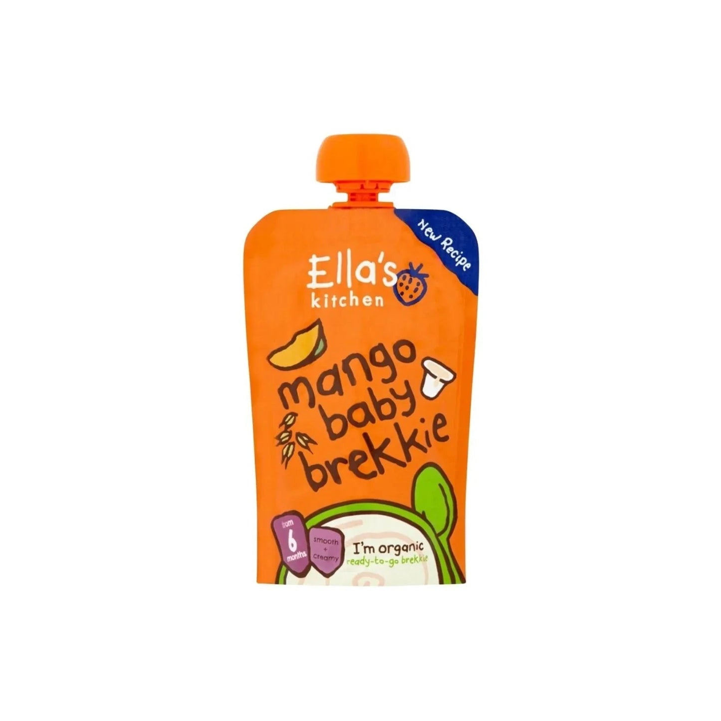 Ella's Kitchen Organic Mango Baby Brekkie Baby Food Breakfast Pouch 6+ months 100g - mezetto ebebek ebebek