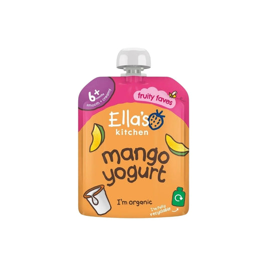 Ella's Kitchen Organic Mango Greek Style Yoghurt Baby Food Pouch 6+ months 90g - mezetto ebebek ebebek