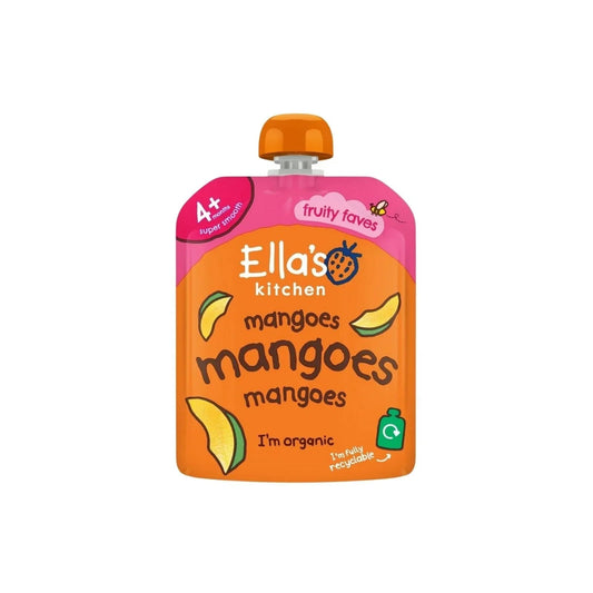 Ella's Kitchen Organic Mangoes First Tastes Baby Food Pouch 4+ months 70g - mezetto ebebek ebebek