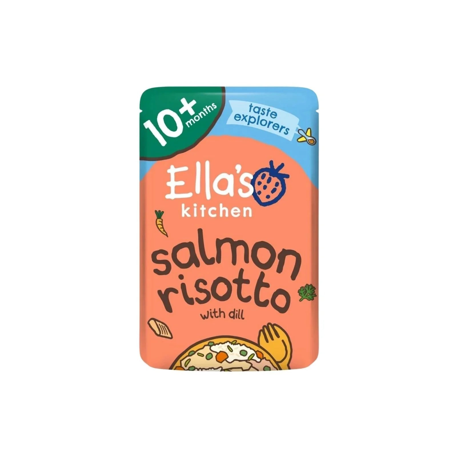 Ella's Kitchen Organic Salmon Risotto with Cheese 10+ months 190g - mezetto ebebek ebebek