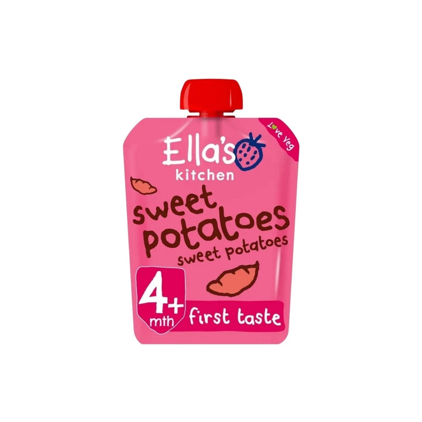 Ella's Kitchen Organic Sweet Potatoes First Tastes Baby Food Pouch 4+ months 70g - mezetto ebebek ebebek