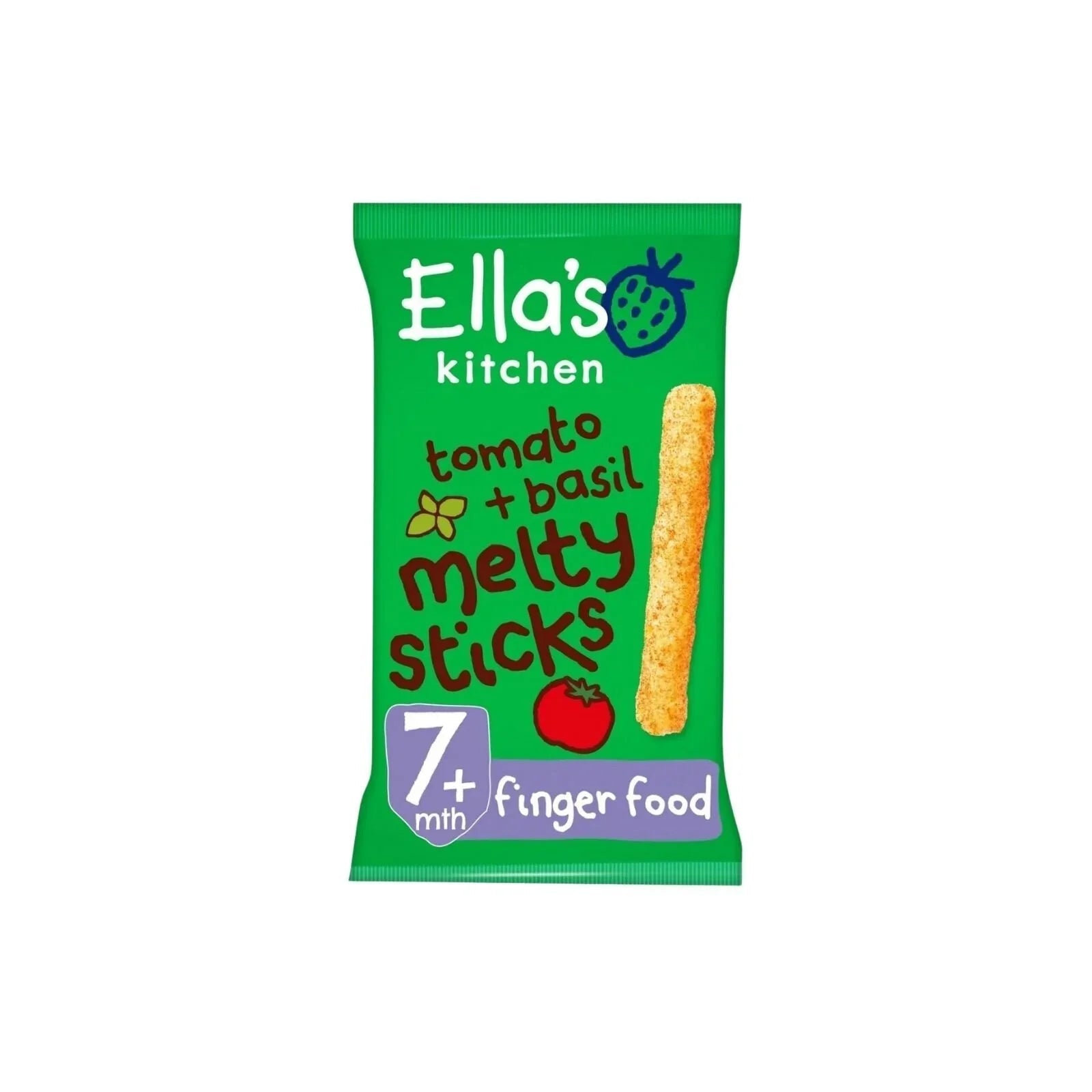 Ella's Kitchen Organic Tomato & Basil Melty Sticks Baby Snack 7+ months 16g - mezetto ebebek ebebek