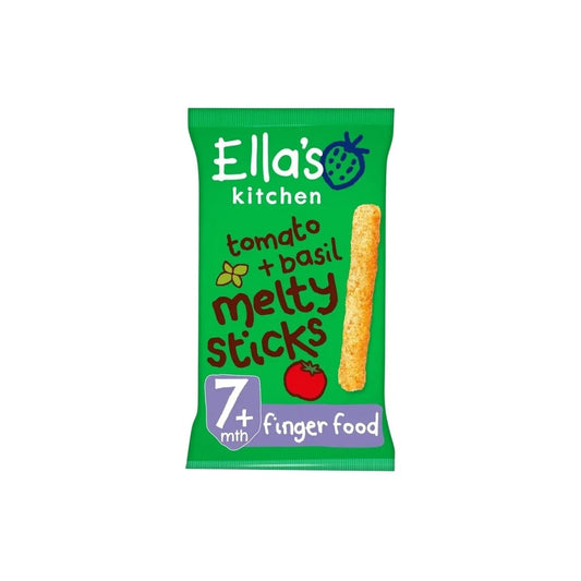 Ella's Kitchen Organic Tomato & Basil Melty Sticks Baby Snack 7+ months 16g - mezetto ebebek ebebek