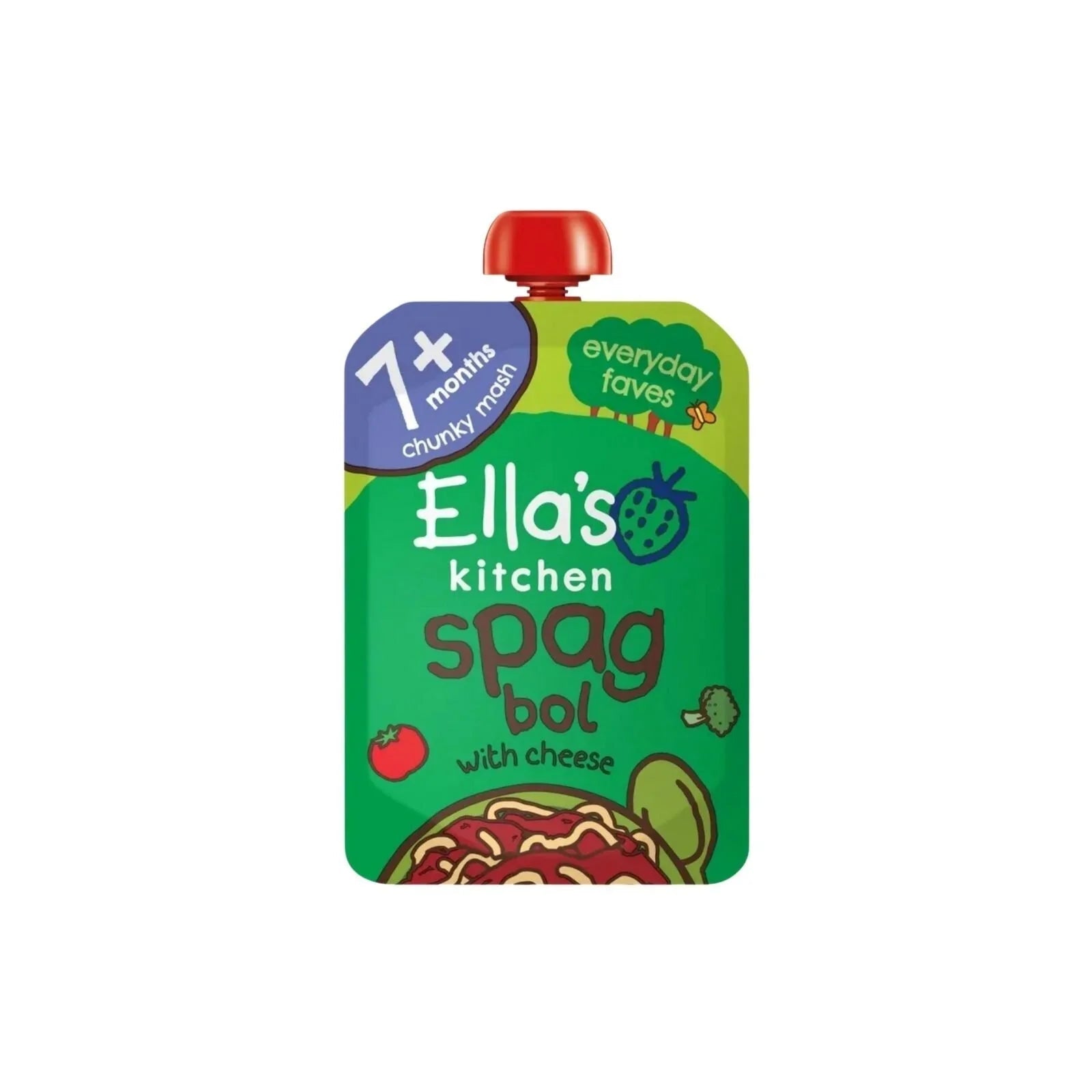 Ella's Kitchen Spaghetti Bolognese with Cheese 7+ months 130g - mezetto ebebek ebebek