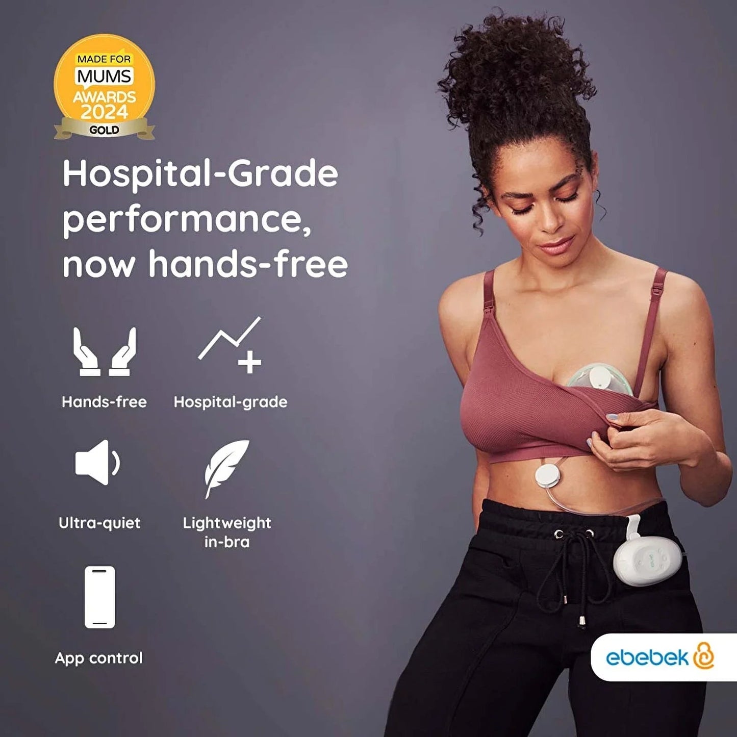 Elvie Stride Hands Free Double Electric Breast Pump - mezetto ebebek ebebek