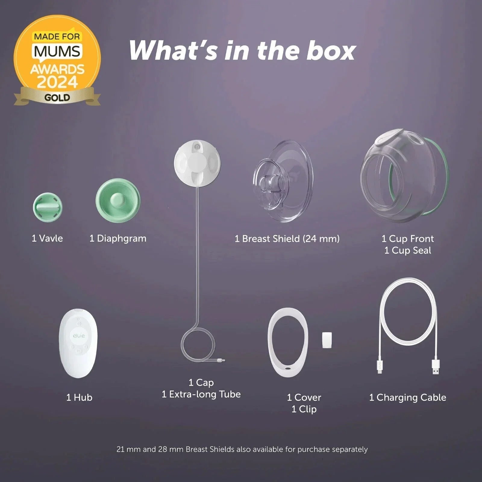 Elvie Stride Hands Free Single Electric Breast Pump - mezetto ebebek ebebek
