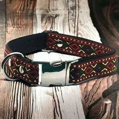 Elysian Paws Engraved Charm Medium Dog Collar - mezetto