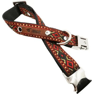 Elysian Paws Engraved Charm Medium Dog Collar - mezetto