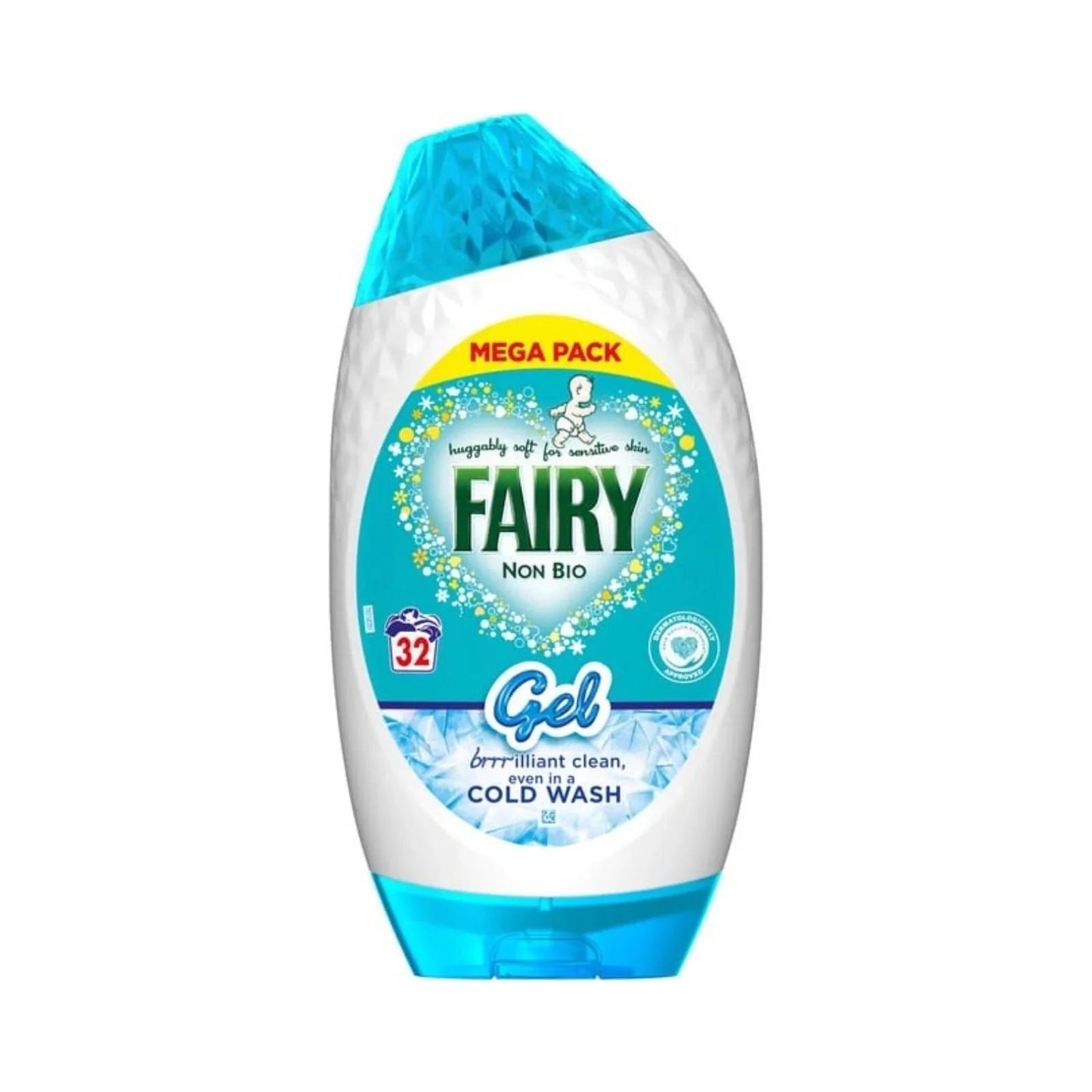 Fairy Non Bio Detergent Gel for Sensitive Skin 32 Washes - mezetto ebebek ebebek