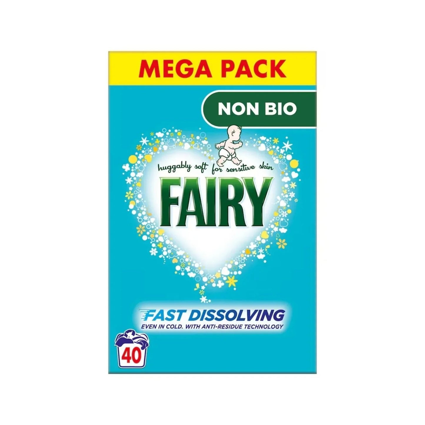 Fairy Non Bio Washing Powder 40 Washes - mezetto ebebek ebebek