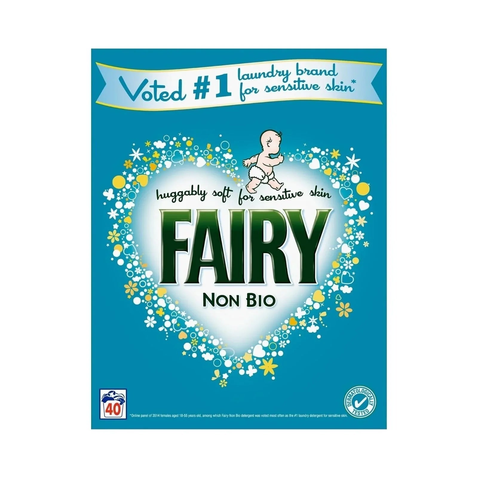 Fairy Non Bio Washing Powder for Sensitive Skin 40 washes - mezetto ebebek ebebek