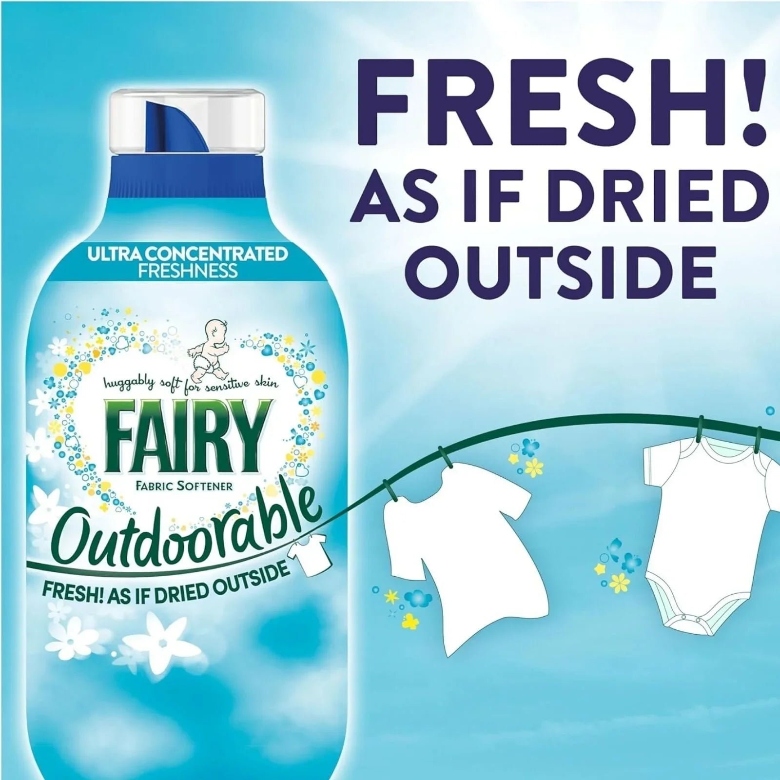 Fairy Outdoorable Fabric Conditioner 69 washes 966ml - mezetto ebebek ebebek