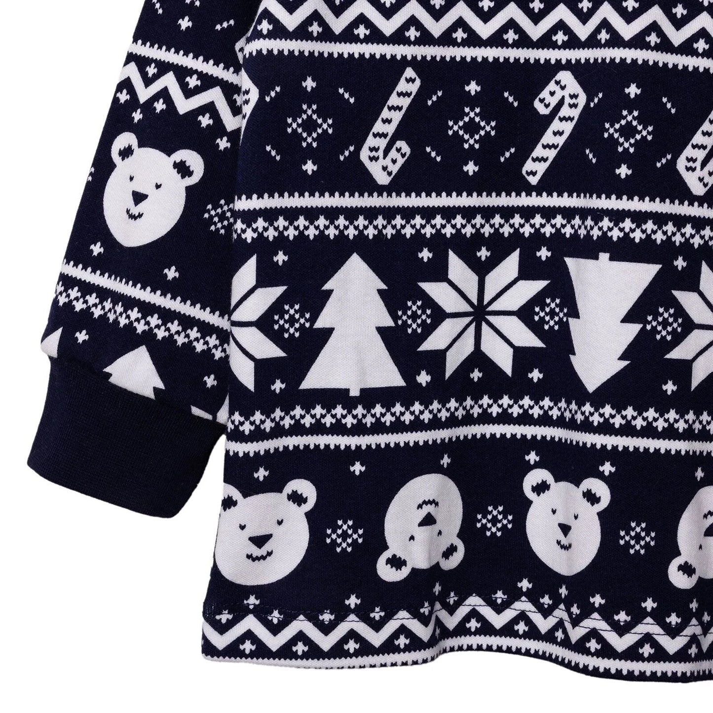 HelloBaby Boys Long Sleeve Pyjamas Set Christmas Crew Neck Long Leg Long Sleeve - Navy Blue