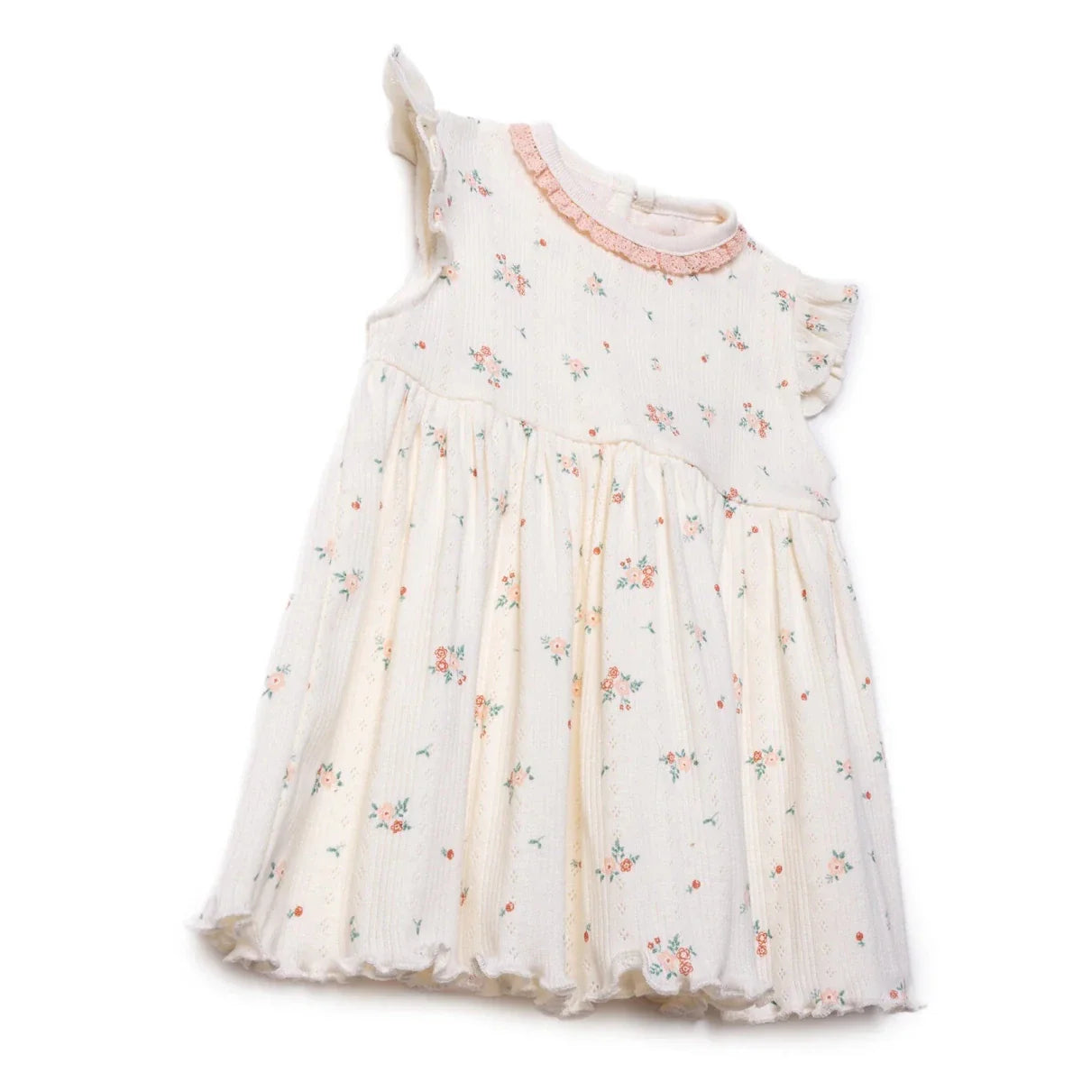 Bebetto Girls Dress Floral Print - Pink