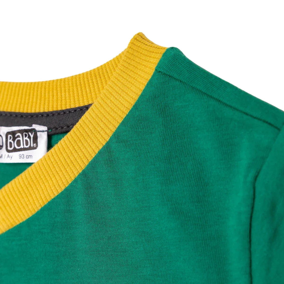 HelloBaby Boys T-shirt-Short Numbers - Dark Green