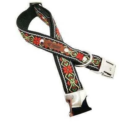 Finnigan Designer Dog Collar (Floral Collection) Large - mezetto